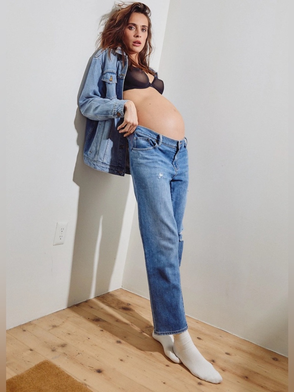 Hatch Boyfriend Jeans in Classic Blue